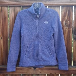 The north face fleece jacket purple womens small